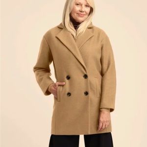 Universal Standard Blair Camel Coat XS 10-12 NWT